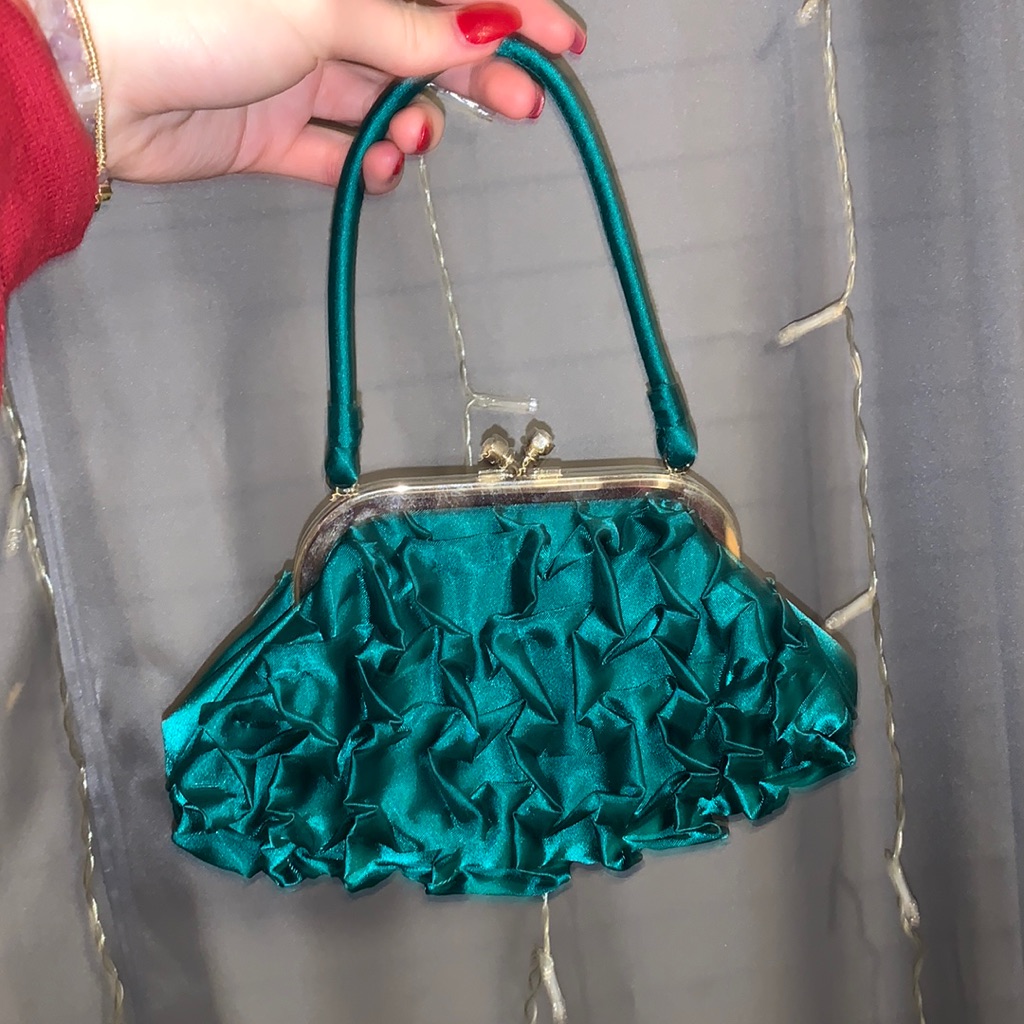 Brand New Kelly Green Small Shoulder Purse